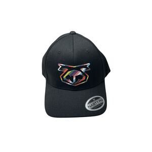 Nasty Pig Men’s Hat S/M Flexfit Black Rainbow Snout Pride Power  Queer AF